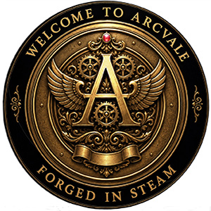 Circular crest of the world of Arcvale.